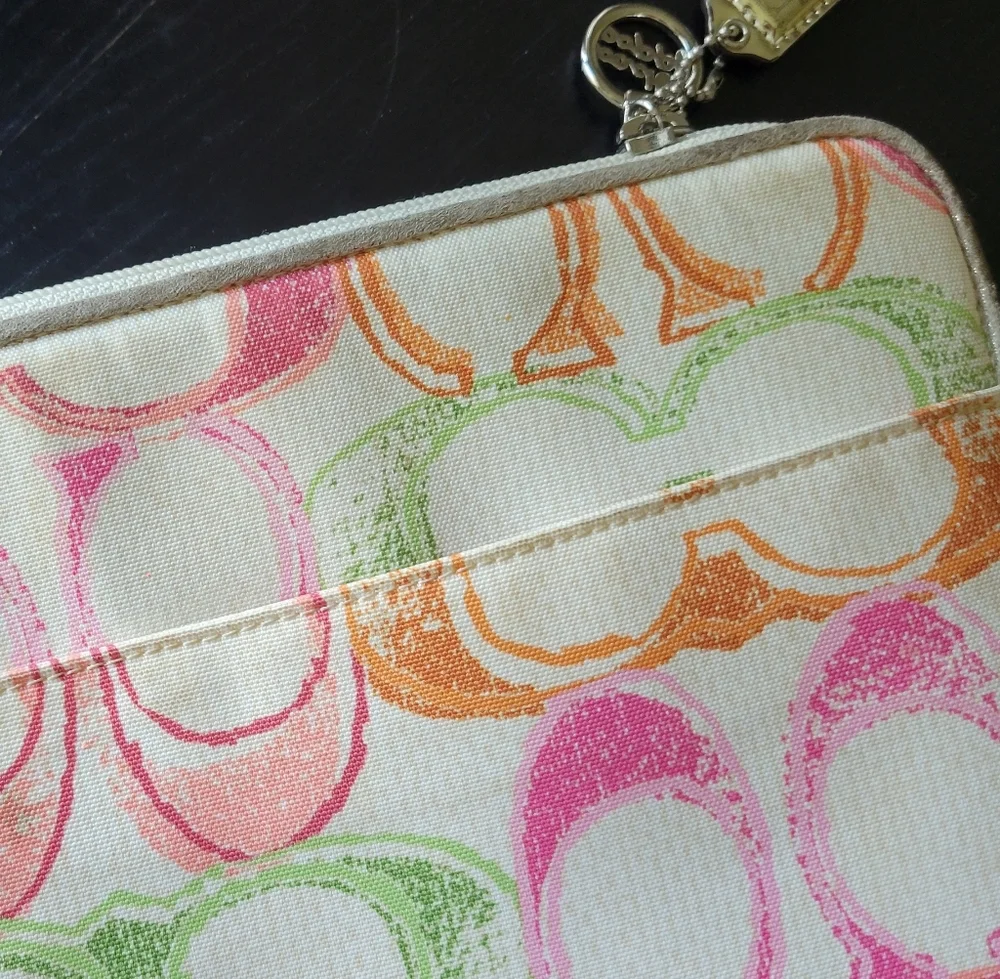Coach Poppy Classic Multi-color Padded Computer Tablet Laptop Sleeve Case
